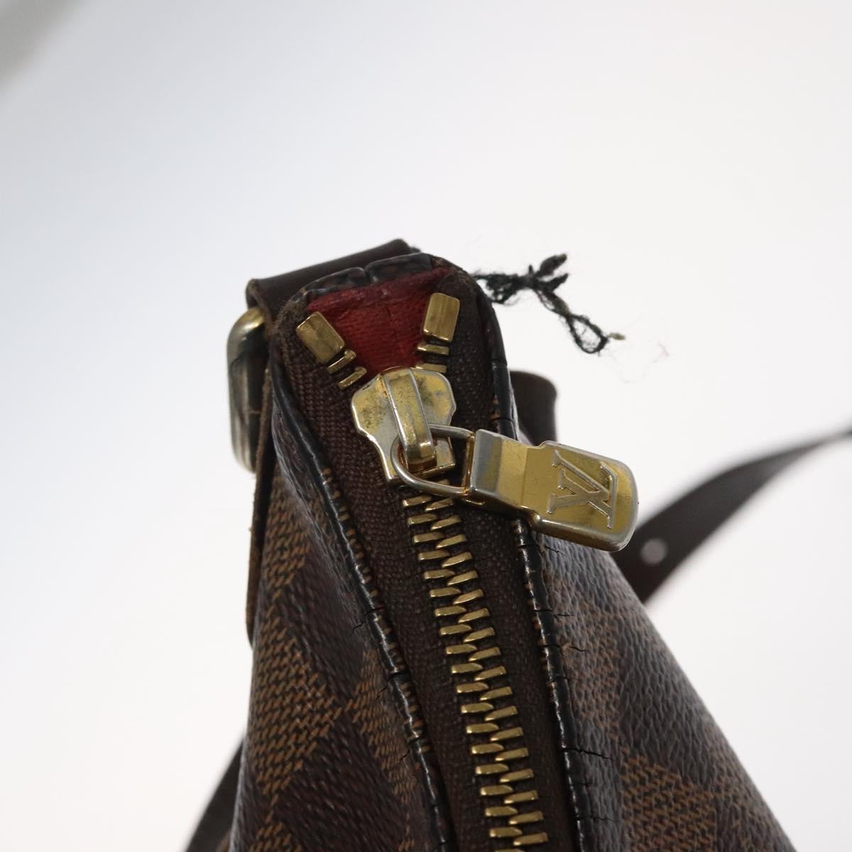 LOUIS VUITTON Damier Ebene Bloomsbury PM Shoulder Bag N42251 LV Auth 123175