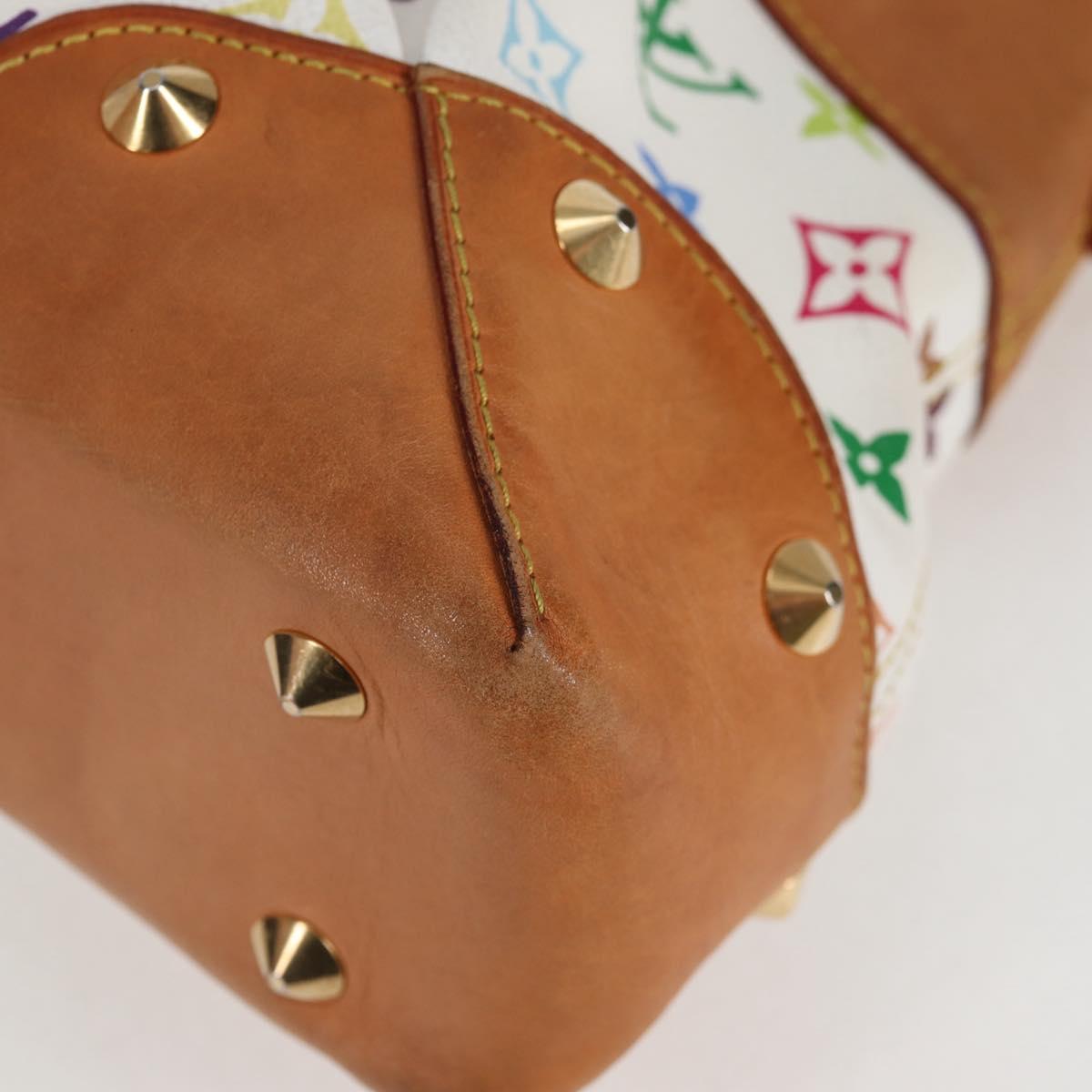 LOUIS VUITTON Monogram Multicolor Judy MM Bag 2Way White M40255 LV Auth 123177V