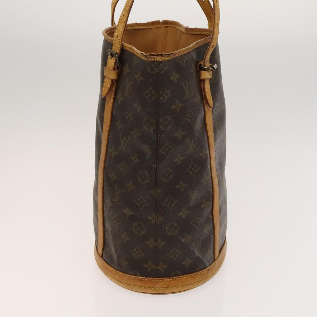 LOUIS VUITTON Monogram Bucket GM Shoulder Bag Vintage M42236 LV Auth 123180