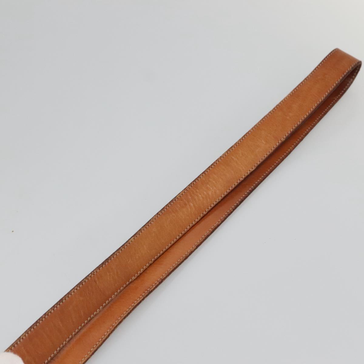 CELINE Macadam Canvas Shoulder Bag PVC Leather Brown Gold Auth 123185