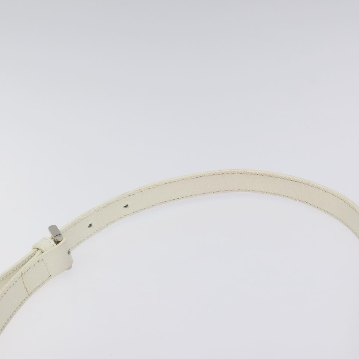 BURBERRY Nova Check Shoulder Bag Canvas Beige Silver Auth 123191