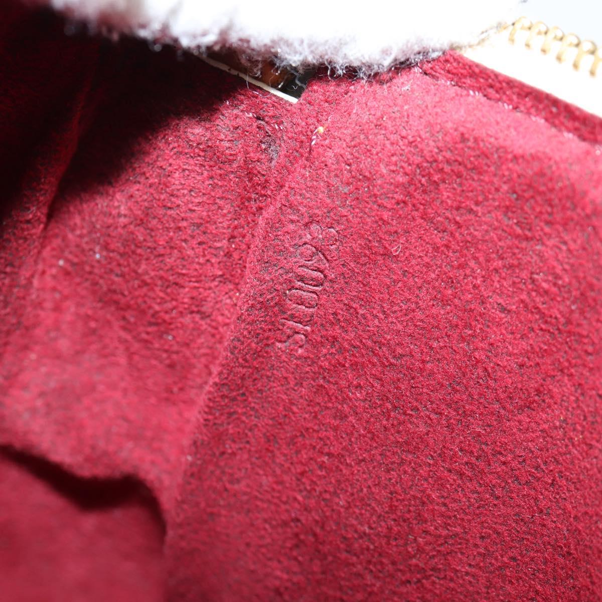 LOUIS VUITTON Multicolor Pochette Accessoires Pouch White M92649 Auth 123204V