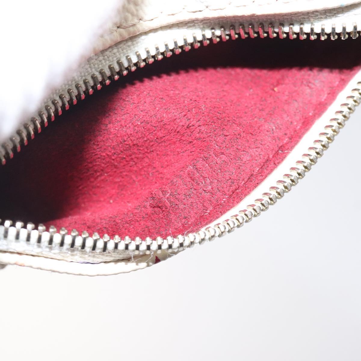 LOUIS VUITTON Monogram Multicolor Berlango Coin Purse White M58028 Auth 123205