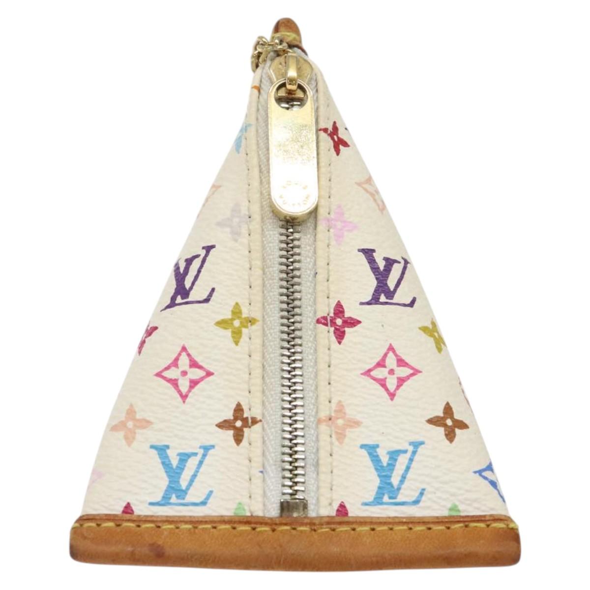 LOUIS VUITTON Monogram Multicolor Berlango Coin Purse White M58028 Auth 123205