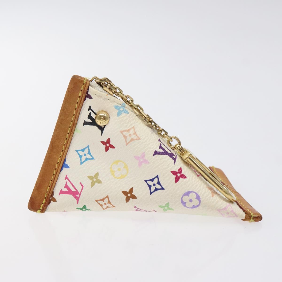 LOUIS VUITTON Monogram Multicolor Berlango Coin Purse White M58028 Auth 123205