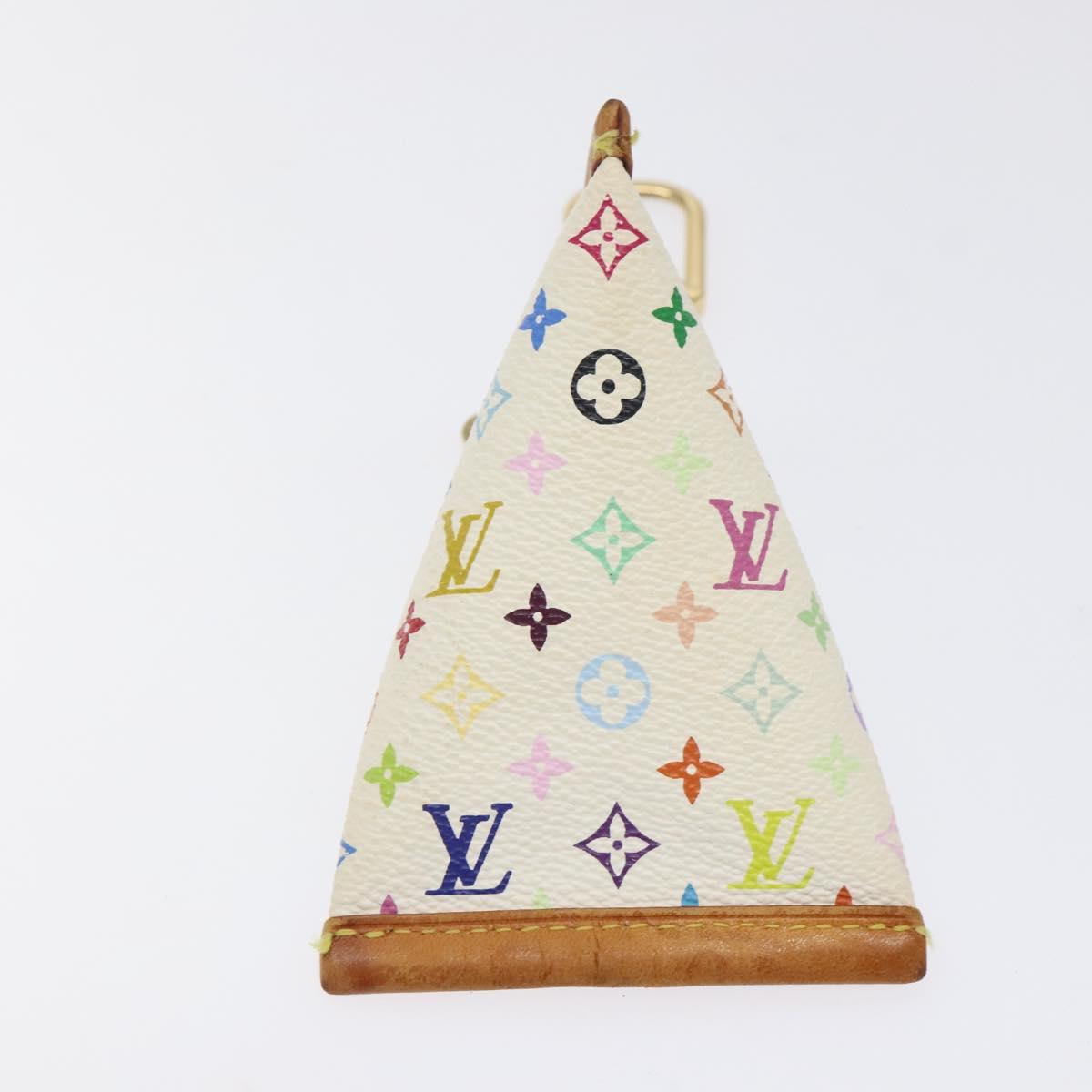 LOUIS VUITTON Monogram Multicolor Berlango Coin Purse White M58028 Auth 123205