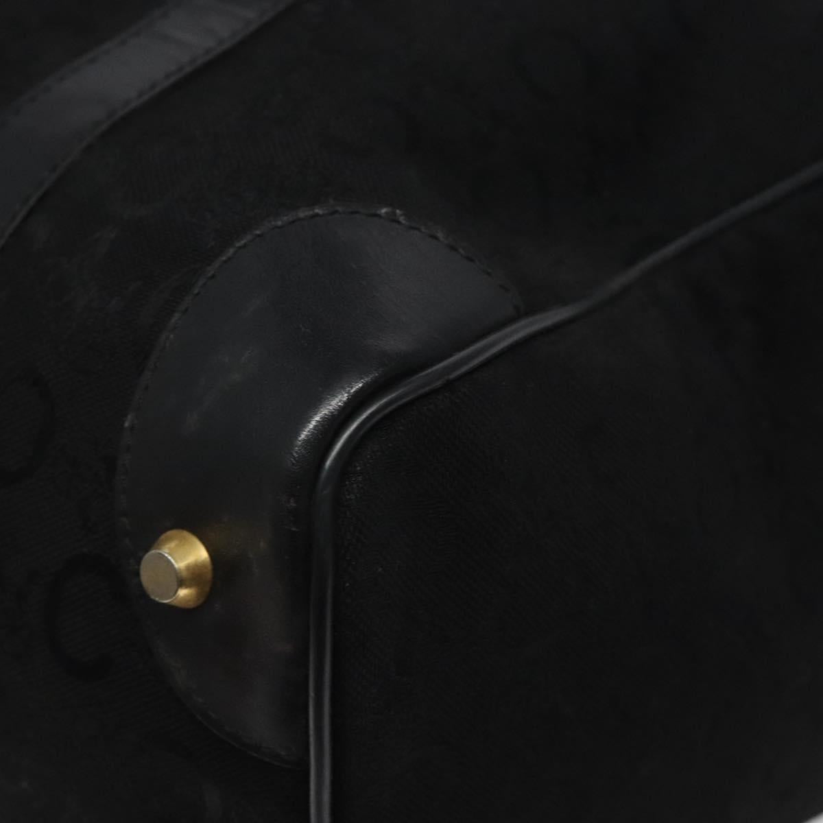 CELINE C Sulky Hand Bag Canvas Black Auth 123260