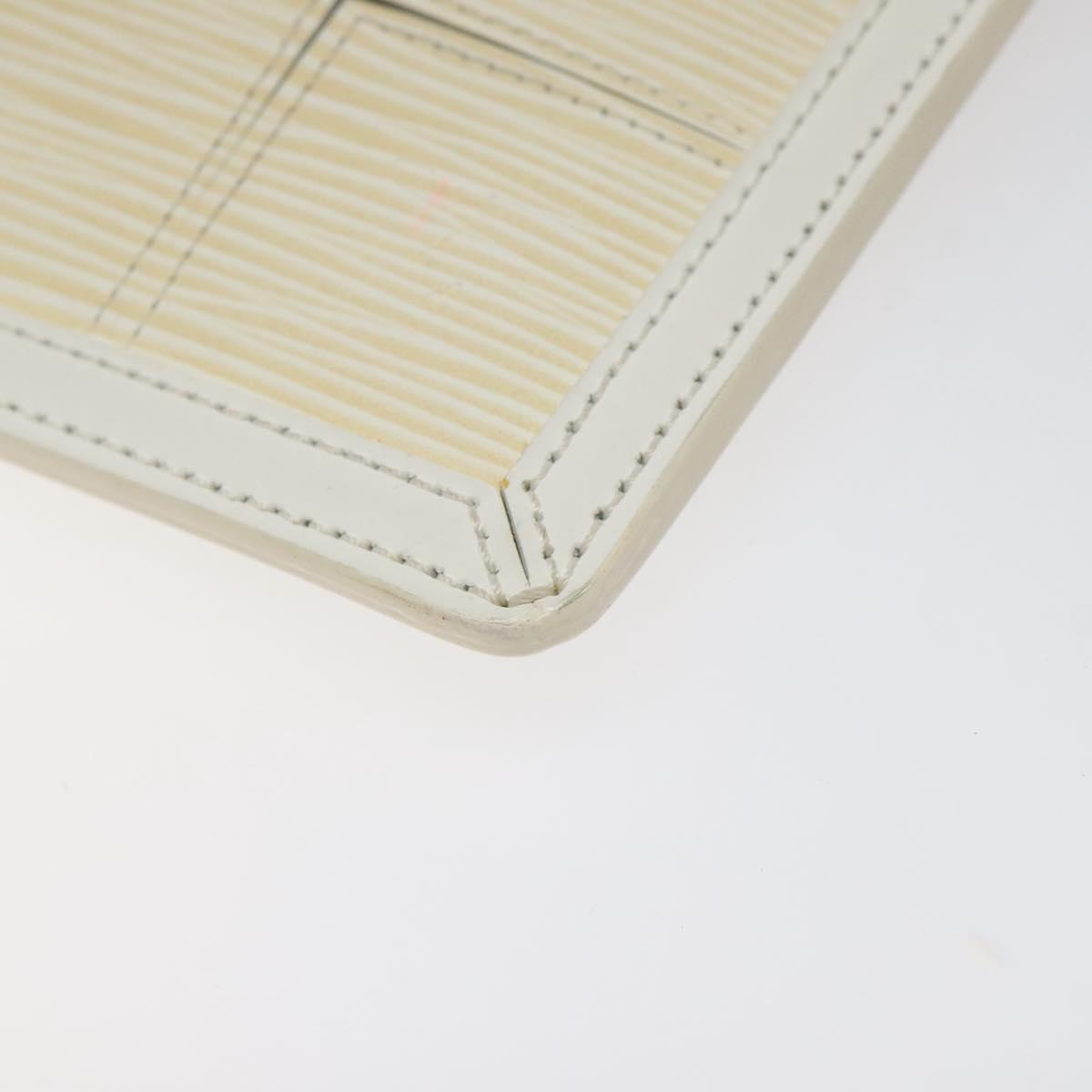 LOUIS VUITTON Epi Stretch Delmonico Pouch Cream M54603 LV Auth 123285