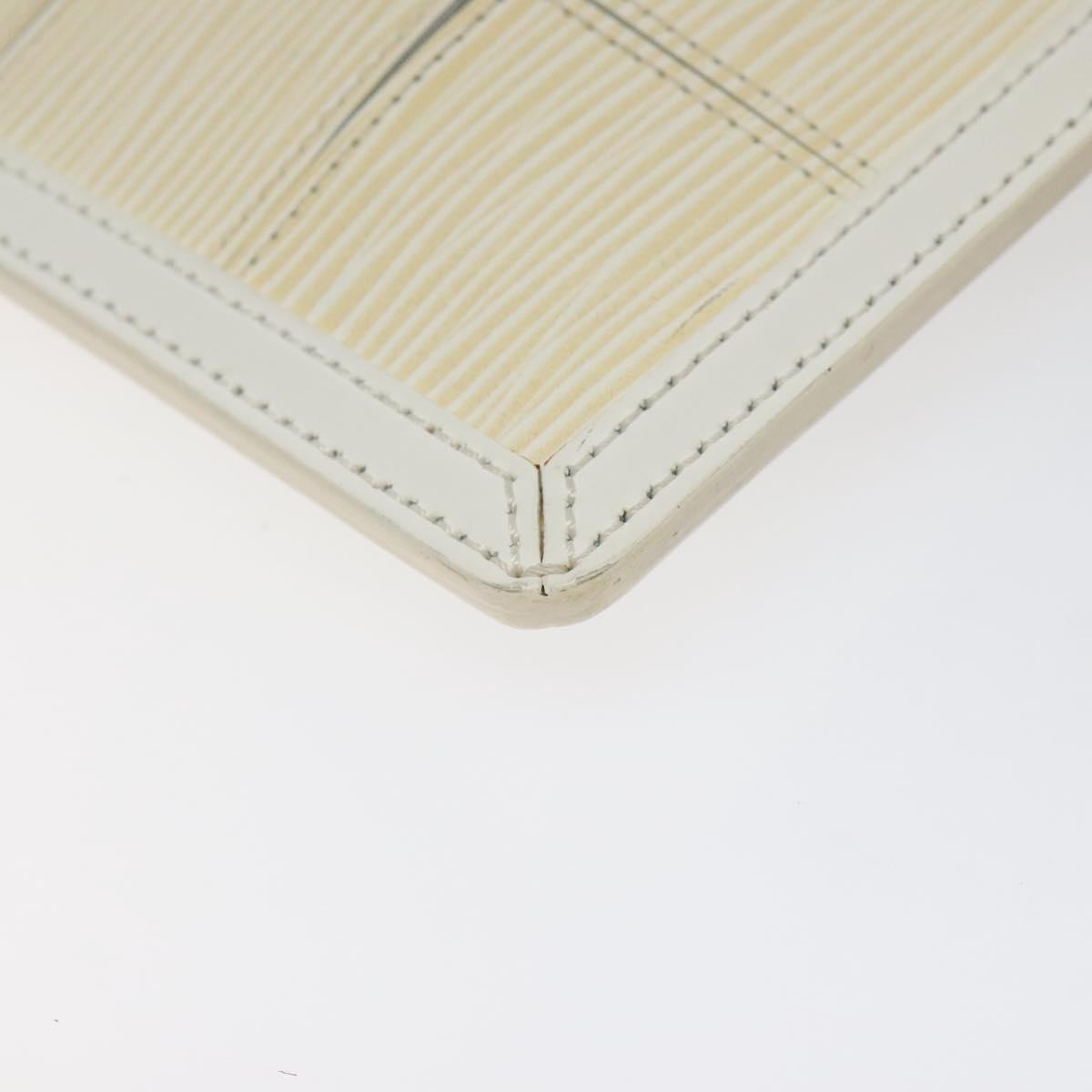 LOUIS VUITTON Epi Stretch Delmonico Pouch Cream M54603 LV Auth 123285