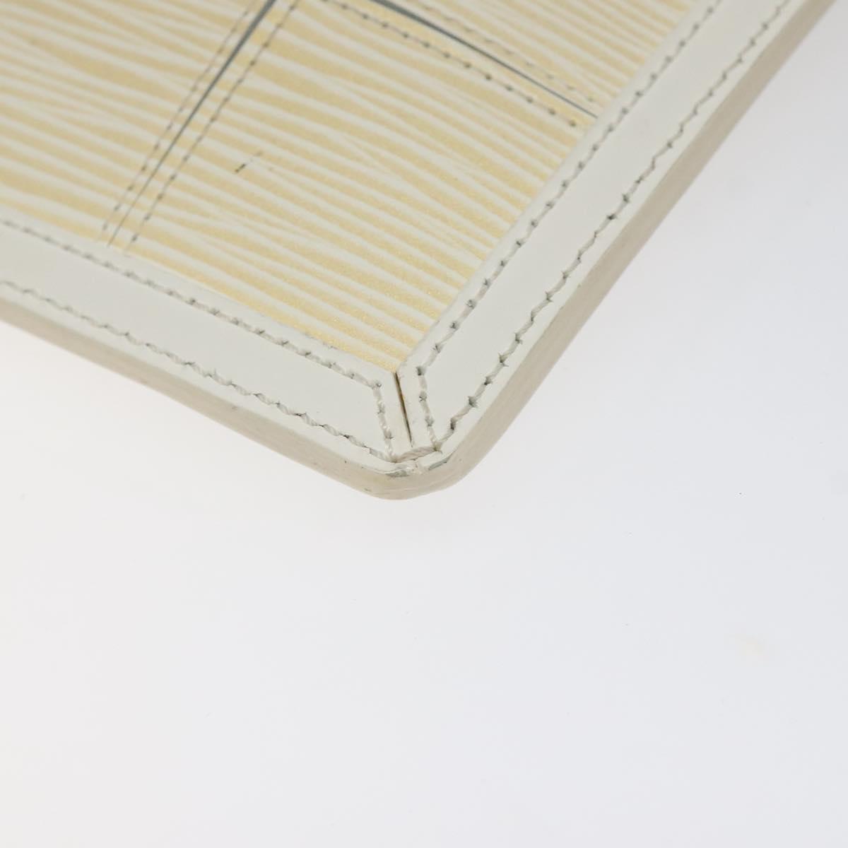 LOUIS VUITTON Epi Stretch Delmonico Pouch Cream M54603 LV Auth 123285