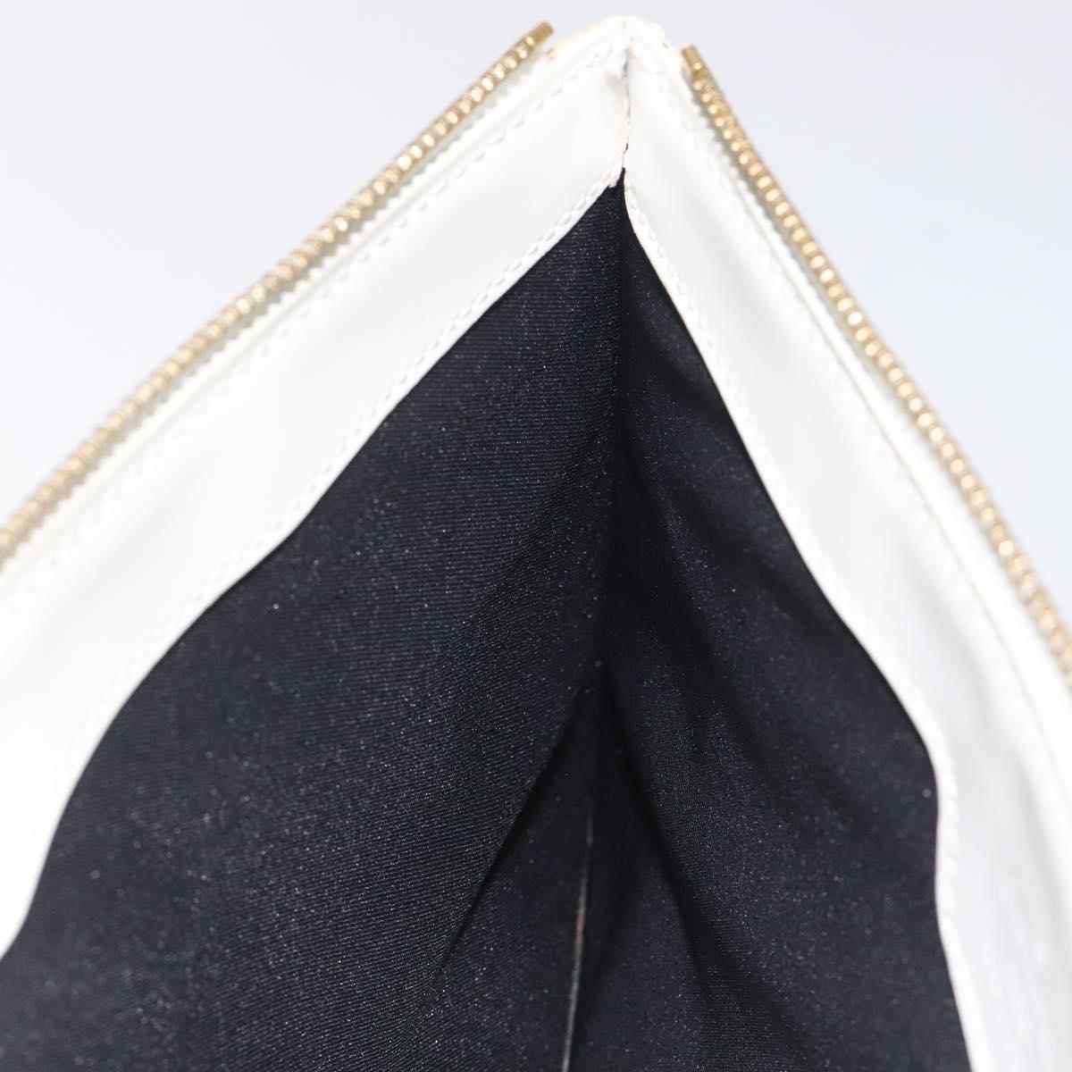 LOUIS VUITTON Epi Stretch Delmonico Pouch Cream M54603 LV Auth 123285