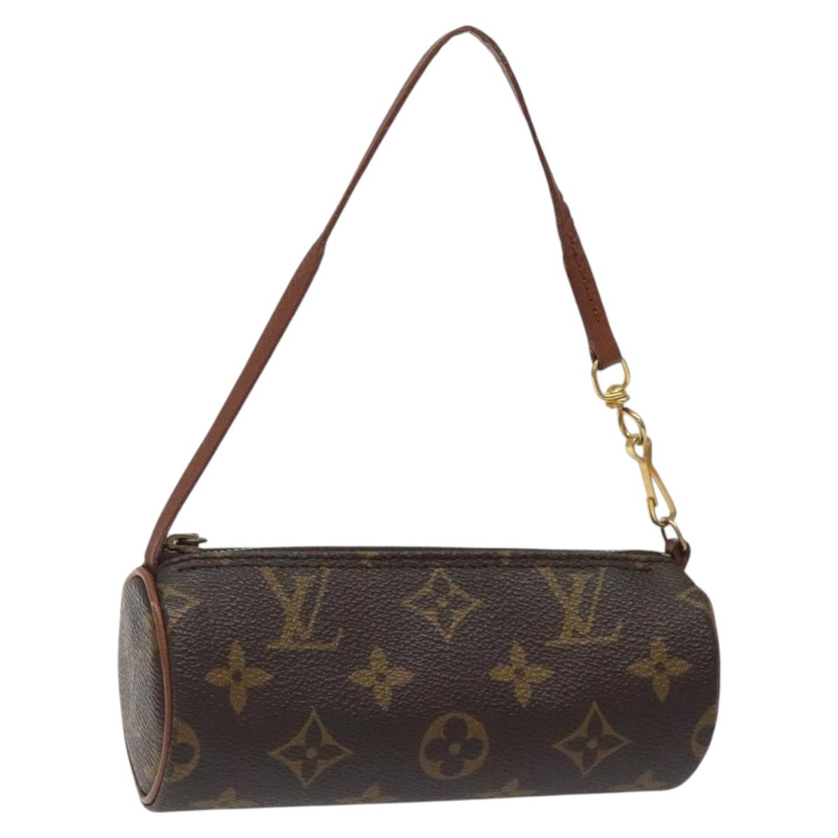 LOUIS VUITTON Monogram Papillon Pouch LV Auth 123297