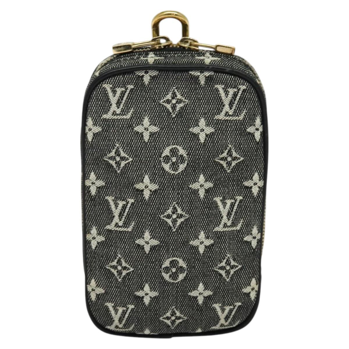 LOUIS VUITTON Monogram Mini US Digital Pouch Noir M92066 LV Auth 123305