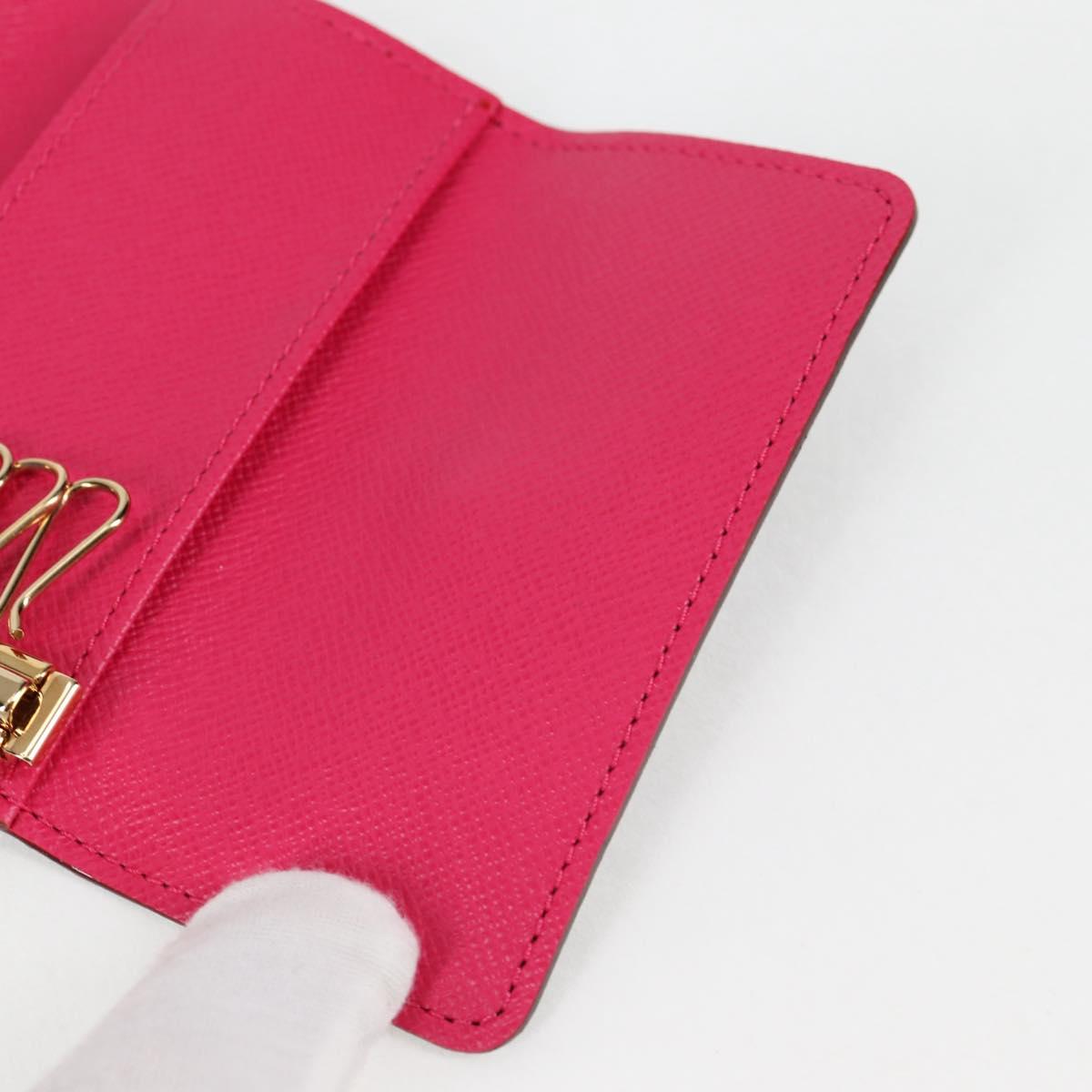 LOUIS VUITTON Multicolor Multicles 4 Key Case Black M93732 LV Auth 123309AV