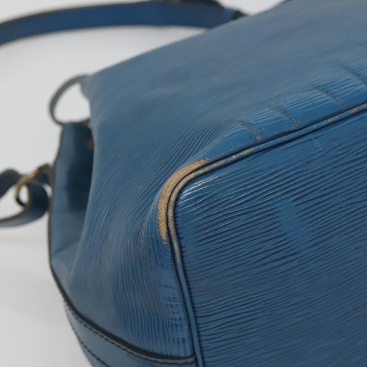 LOUIS VUITTON Epi Petit Noe Shoulder Bag Blue M44105 LV Auth 123335