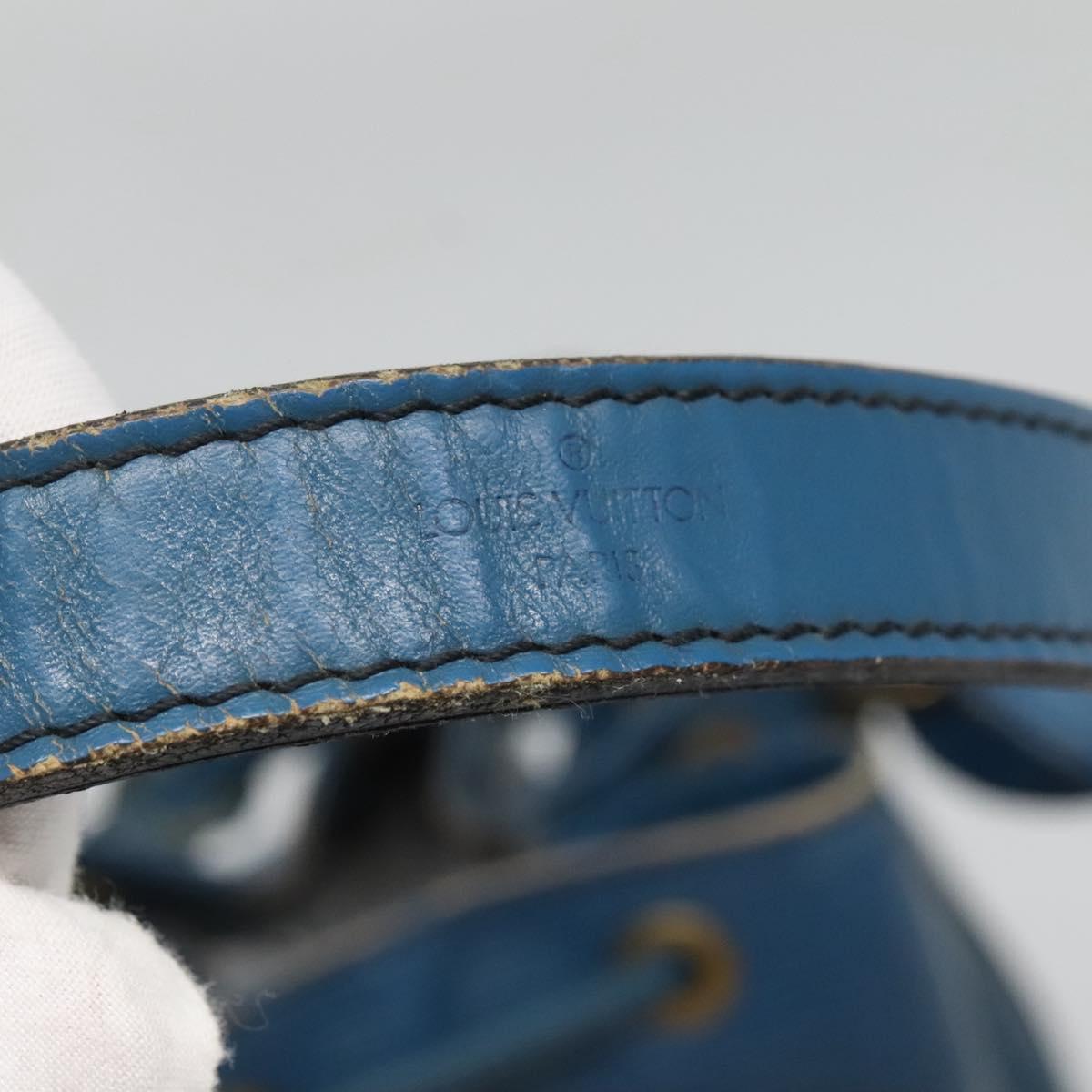 LOUIS VUITTON Epi Petit Noe Shoulder Bag Blue M44105 LV Auth 123335