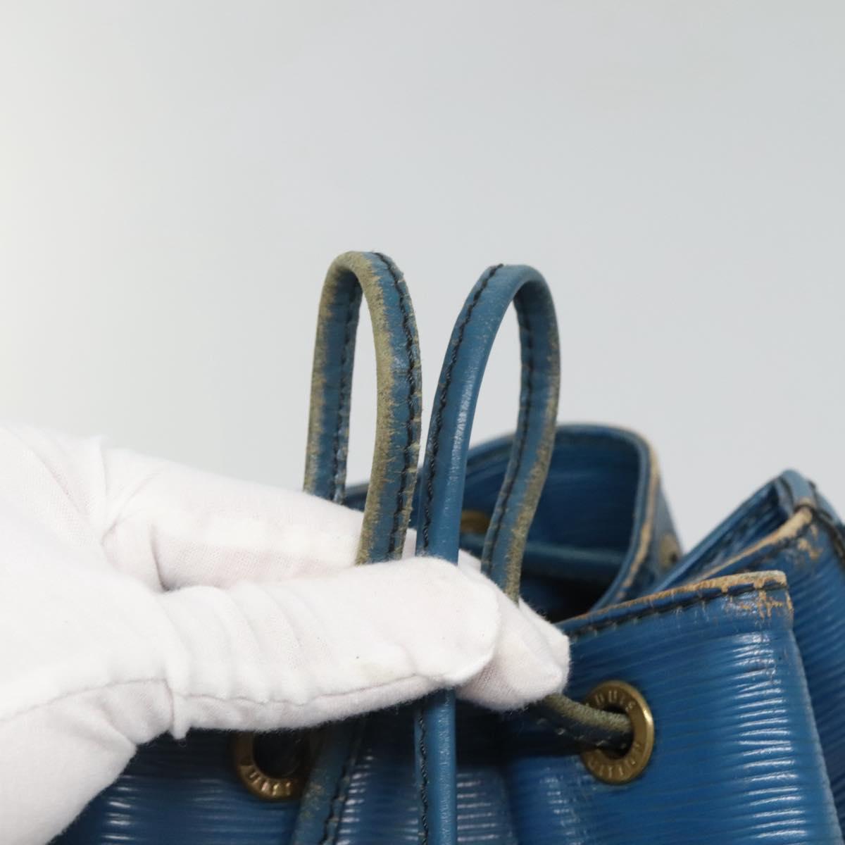 LOUIS VUITTON Epi Petit Noe Shoulder Bag Blue M44105 LV Auth 123335