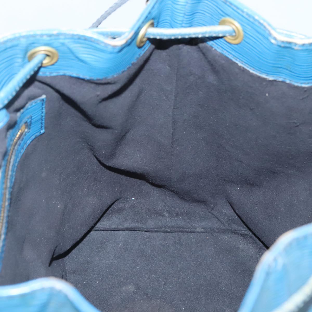 LOUIS VUITTON Epi Petit Noe Shoulder Bag Blue M44105 LV Auth 123335