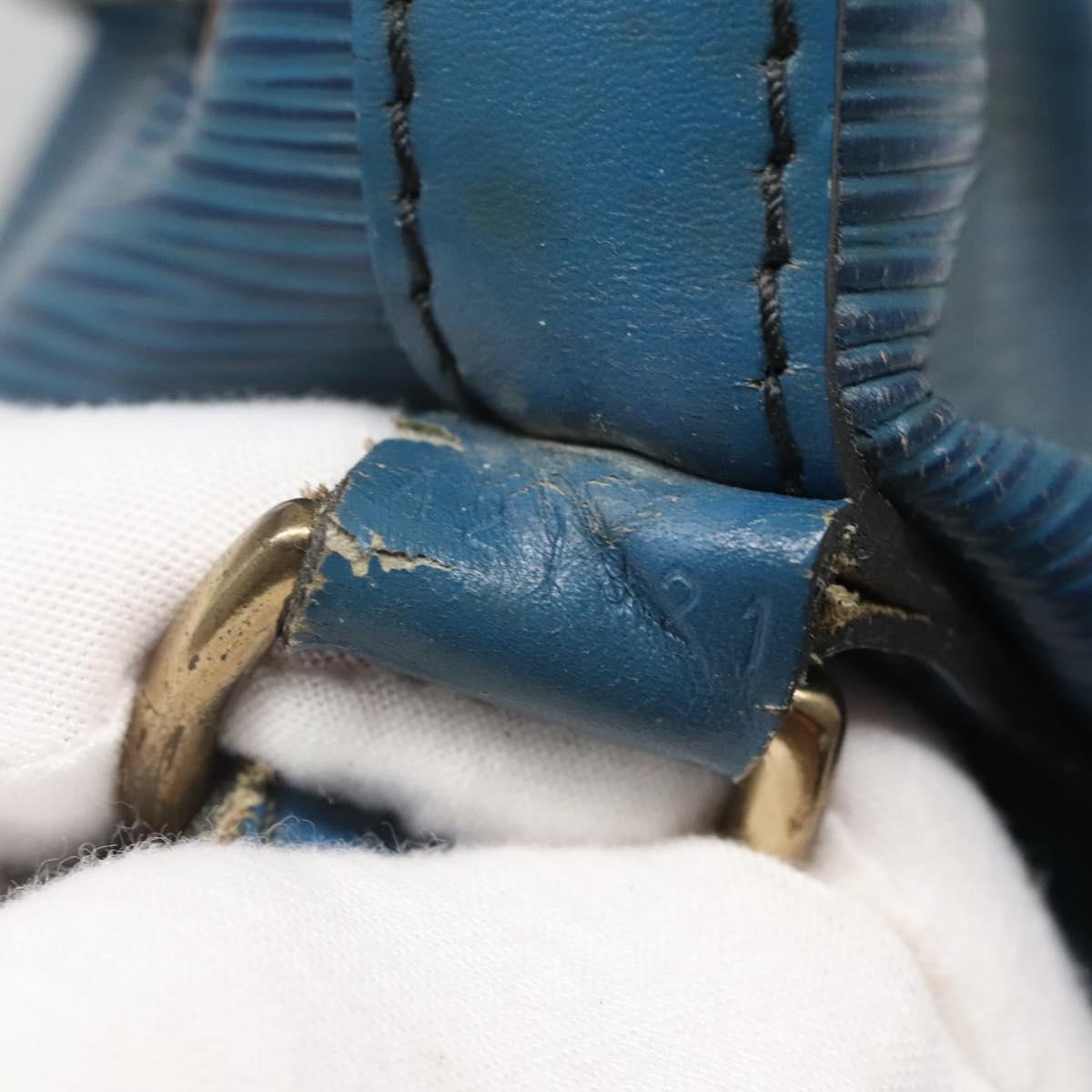 LOUIS VUITTON Epi Petit Noe Shoulder Bag Blue M44105 LV Auth 123335