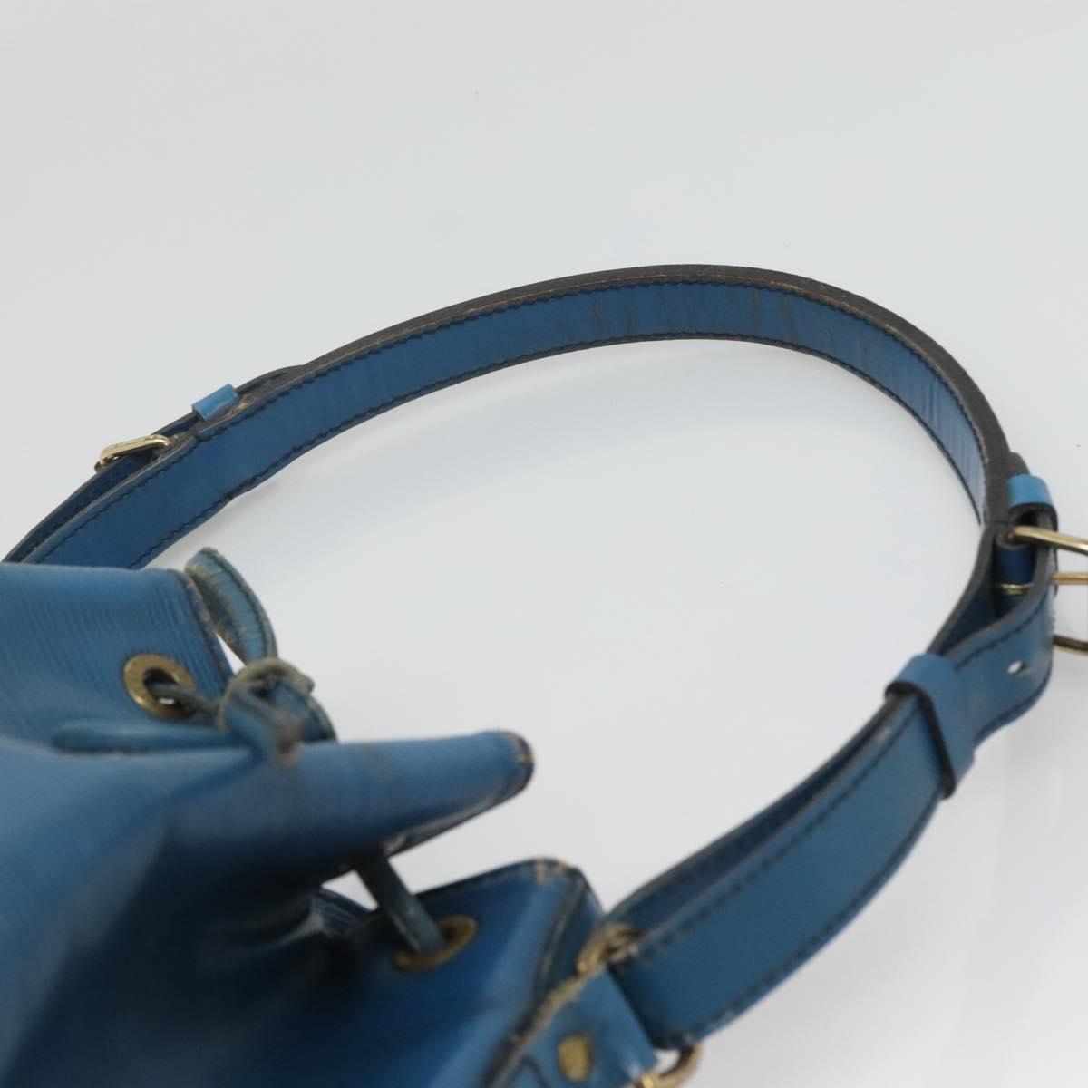 LOUIS VUITTON Epi Petit Noe Shoulder Bag Blue M44105 LV Auth 123335
