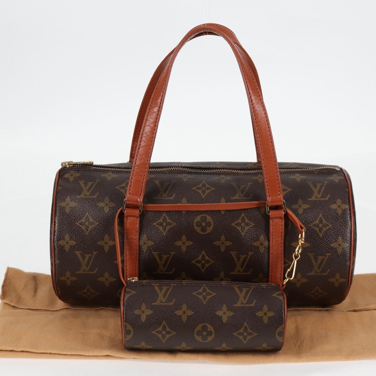 LOUIS VUITTON Monogram Papillon 30 Hand Bag M51385 LV Auth 123362V