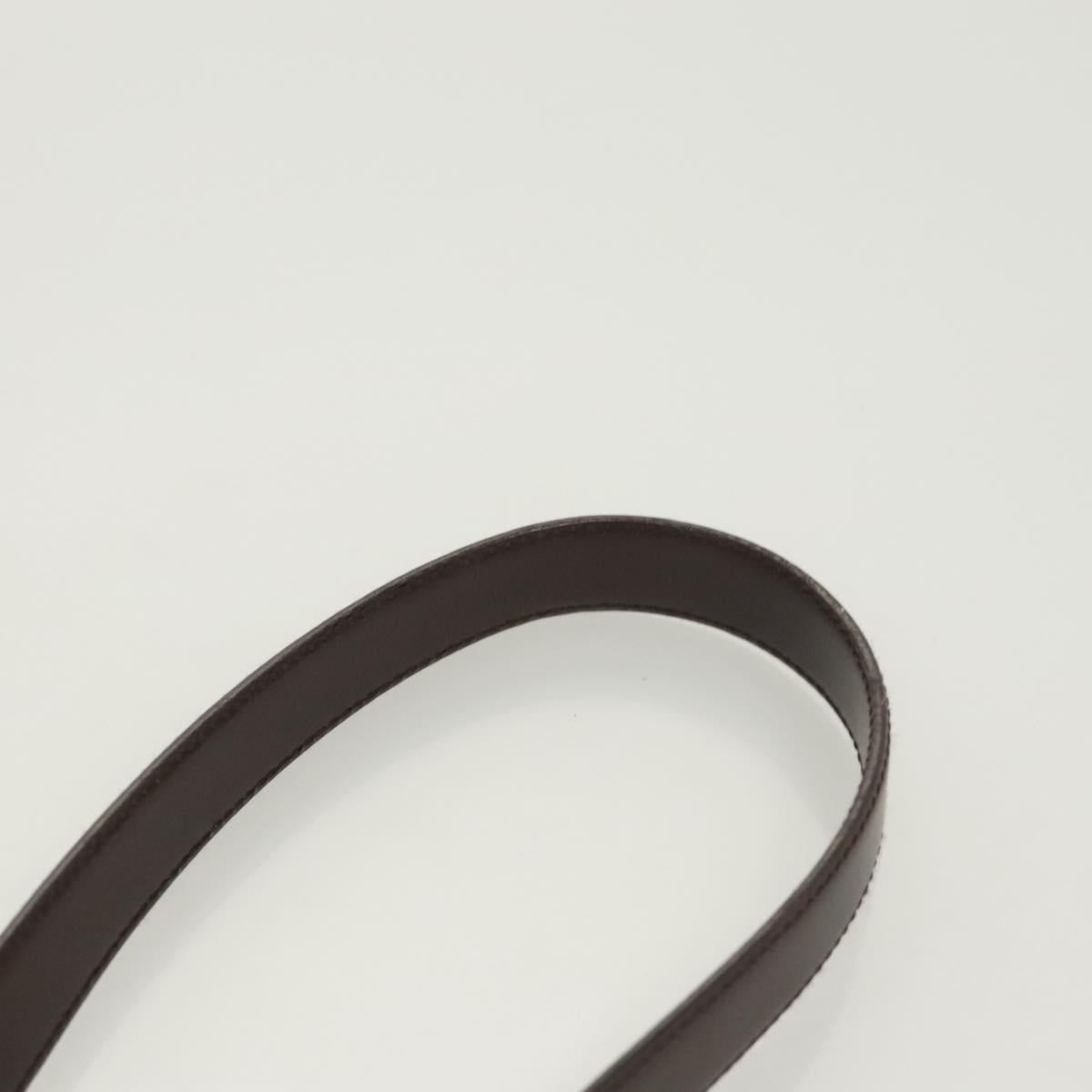 PRADA Shoulder Bag Nylon Khaki Silver Auth 123373