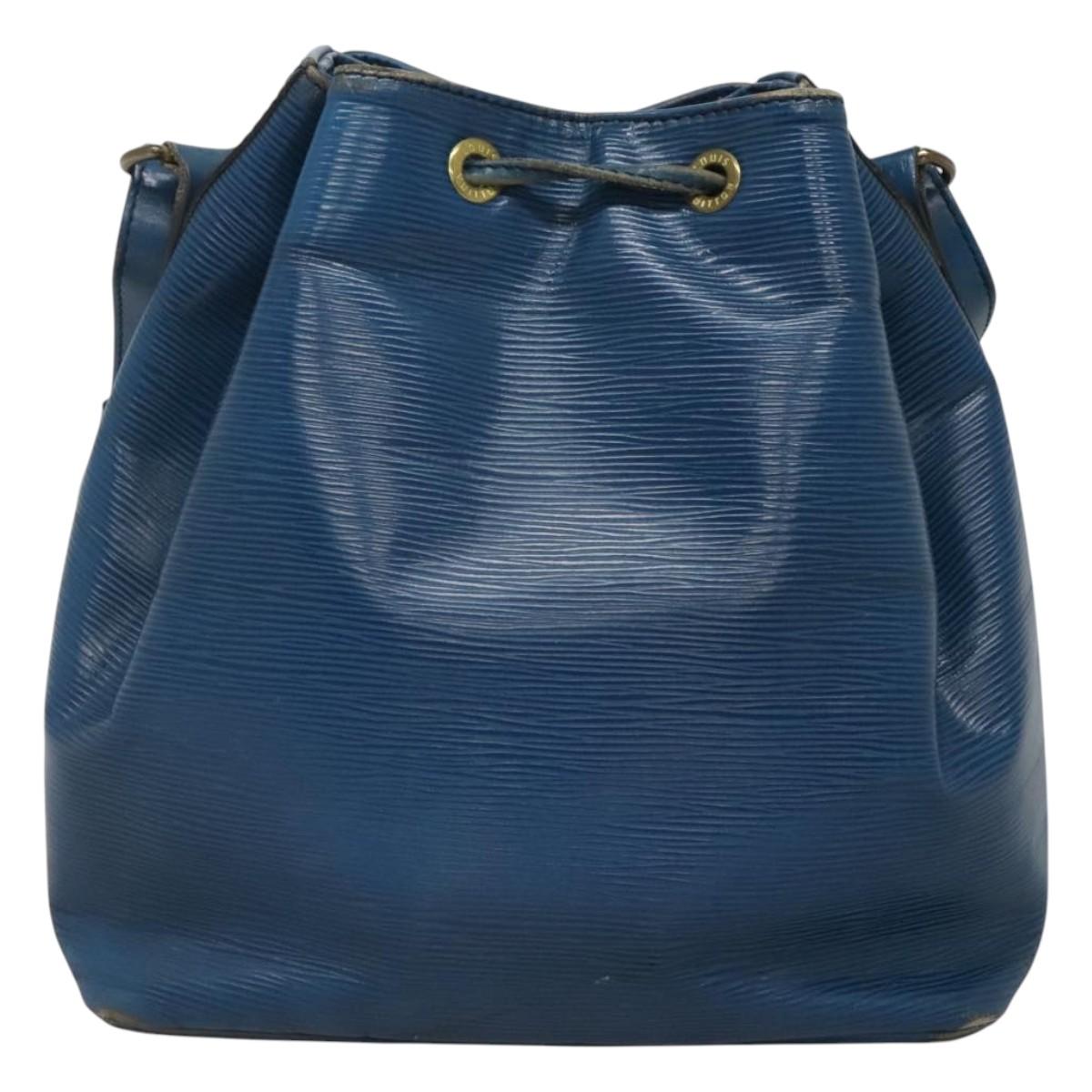 LOUIS VUITTON Epi Petit Noe Shoulder Bag Blue M44105 LV Auth 123401