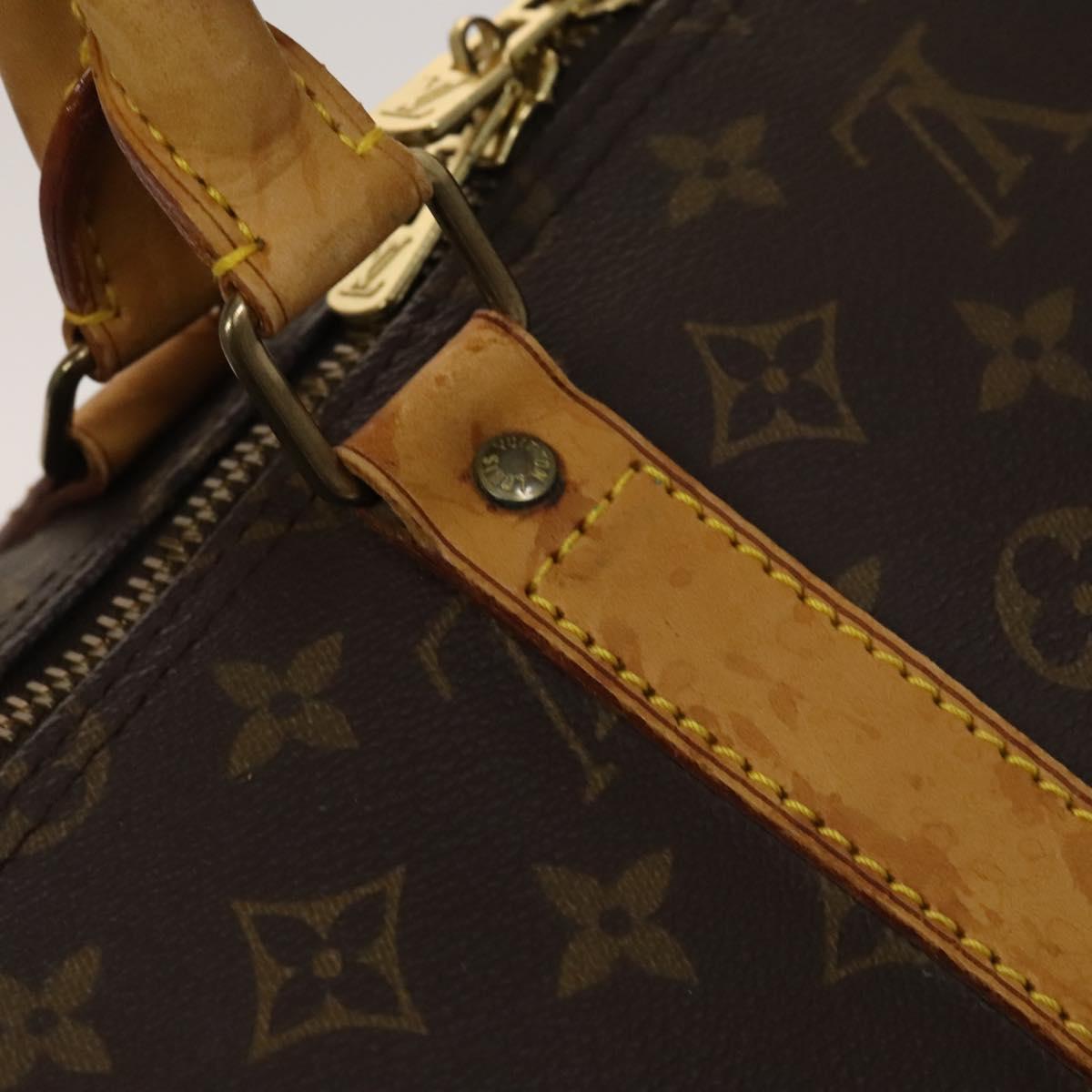 LOUIS VUITTON Monogram Keepall 55 Boston Bag M41424 LV Auth 123412