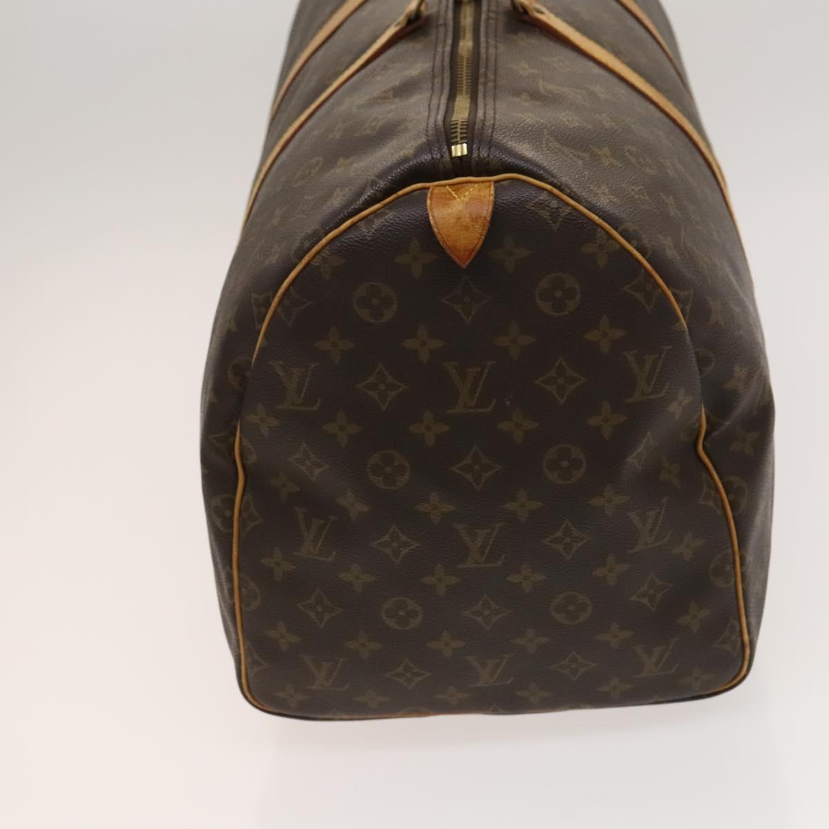 LOUIS VUITTON Monogram Keepall 55 Boston Bag M41424 LV Auth 123412