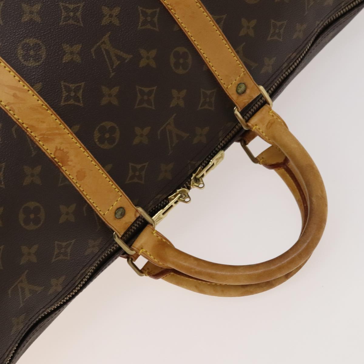 LOUIS VUITTON Monogram Keepall 55 Boston Bag M41424 LV Auth 123412