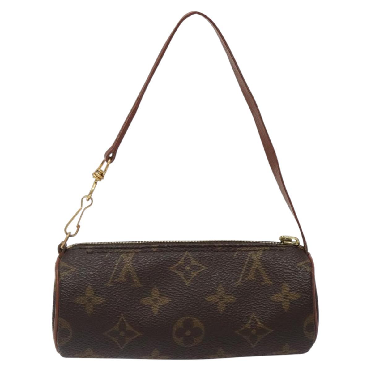 LOUIS VUITTON Monogram Papillon Pouch LV Auth 123429