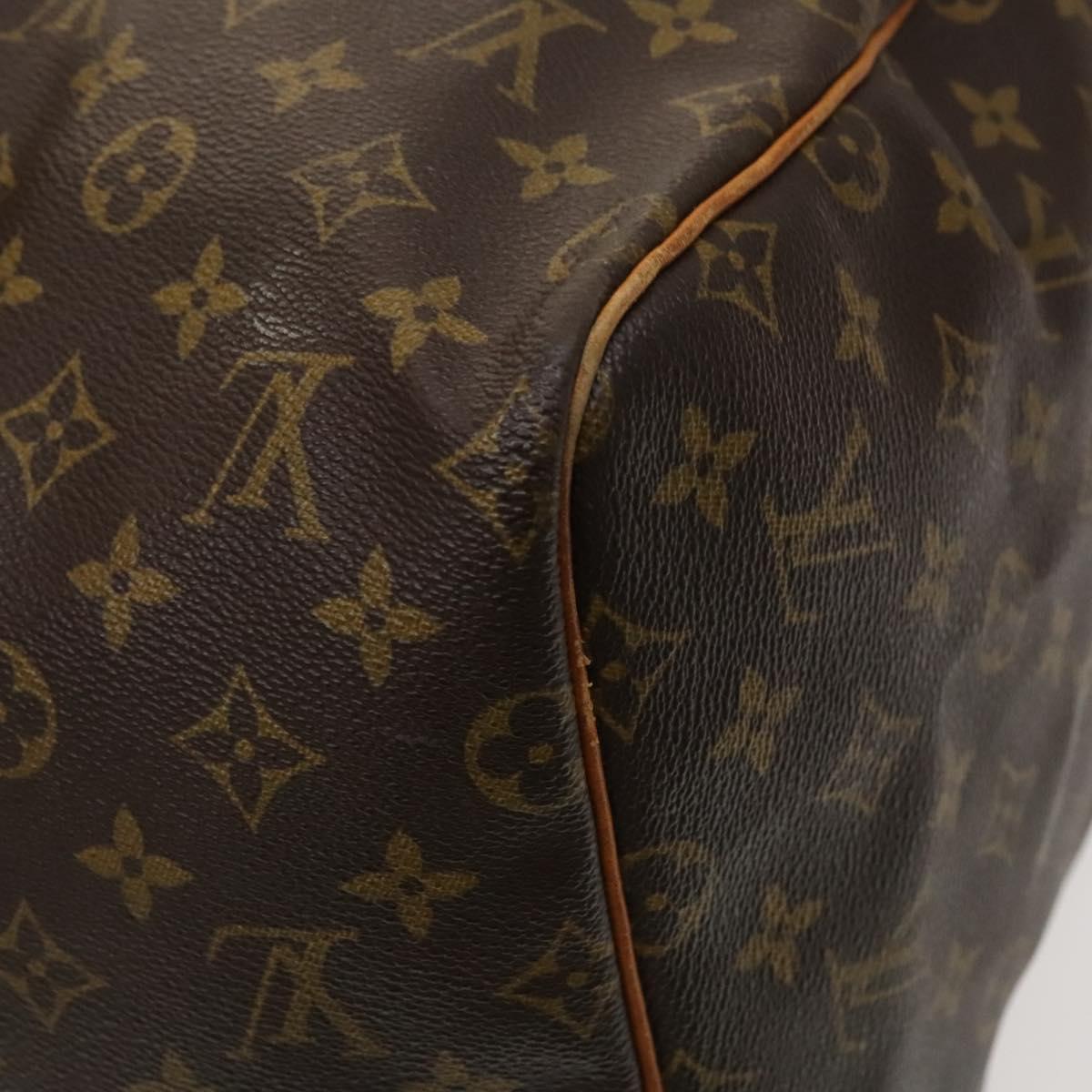 LOUIS VUITTON Monogram Keepall 55 Boston Bag M41424 LV Auth 123436