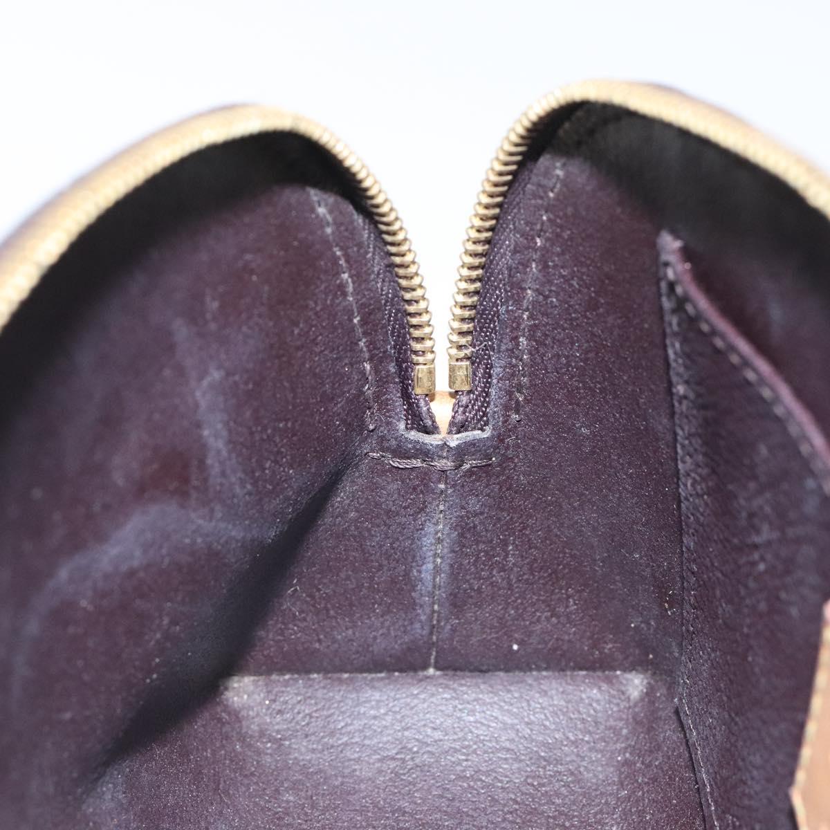 LOUIS VUITTON Monogram Vernis Pochette Cosmetic PM Amarante M91495 Auth 123448