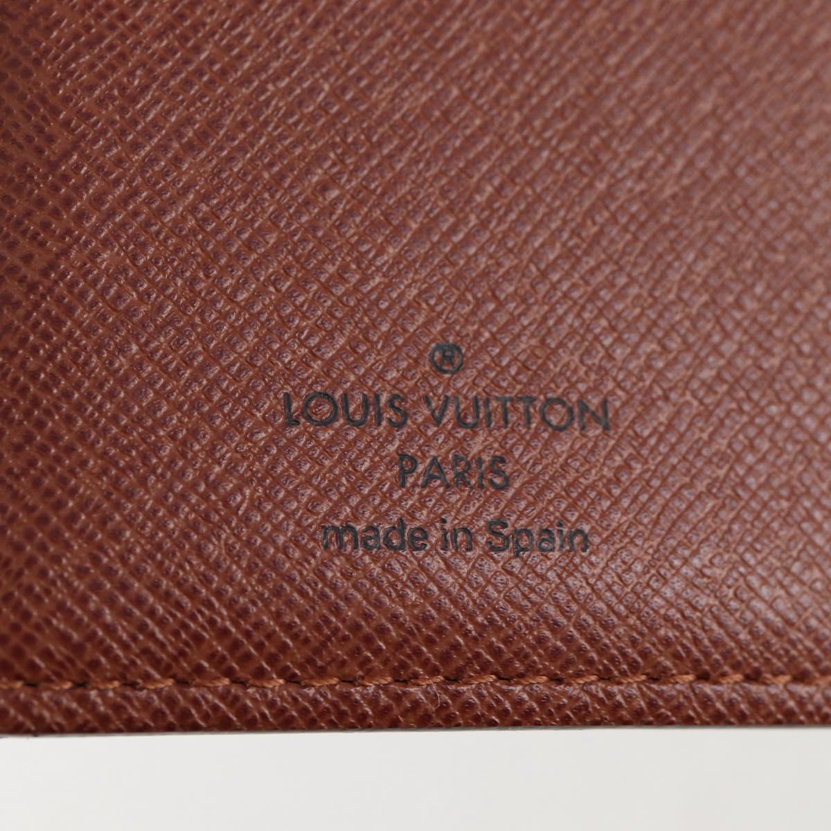 LOUIS VUITTON Monogram Panda Agenda PM Day Planner Cover R20011 LV Auth 123452SAV