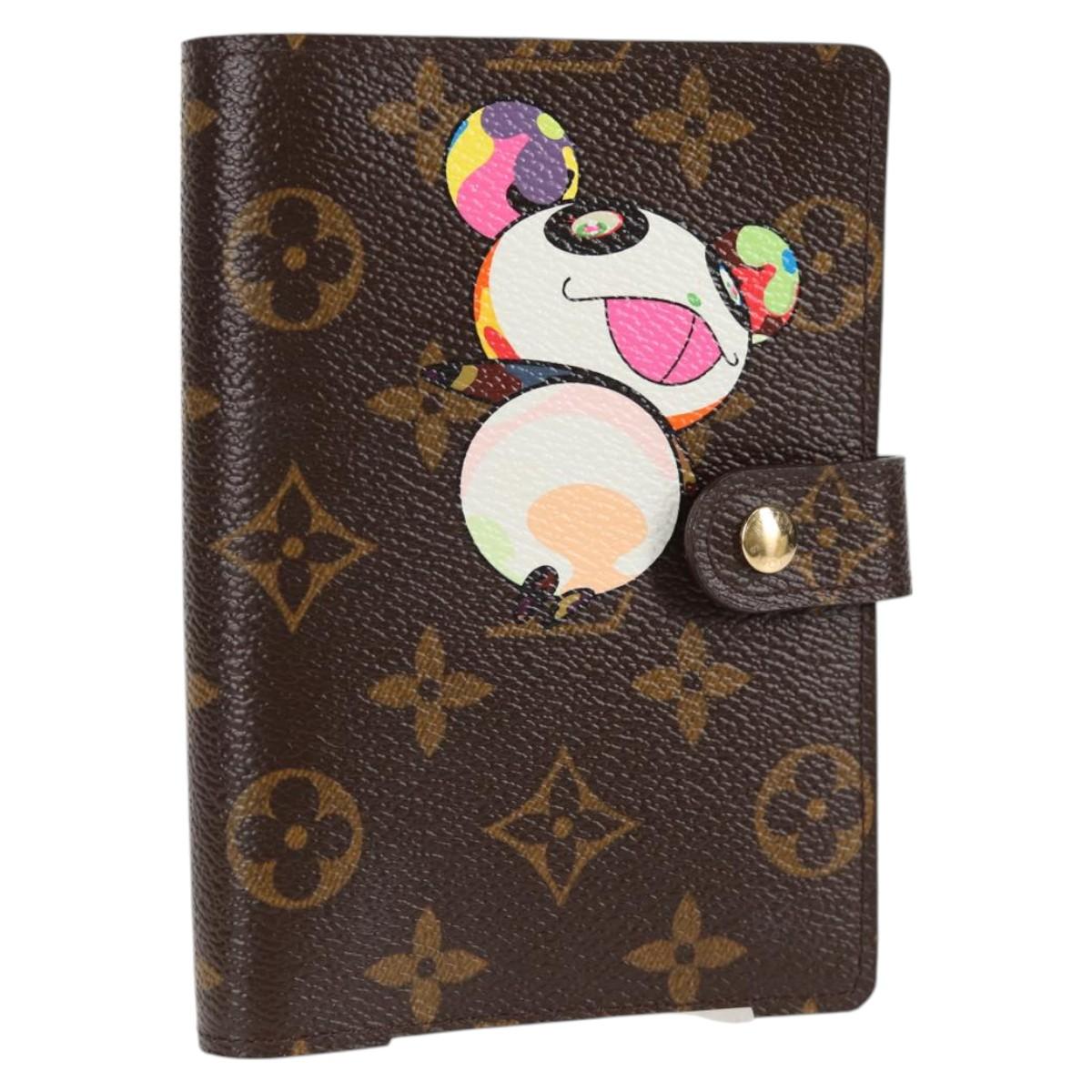 LOUIS VUITTON Monogram Panda Agenda PM Day Planner Cover R20011 LV Auth 123452SAV