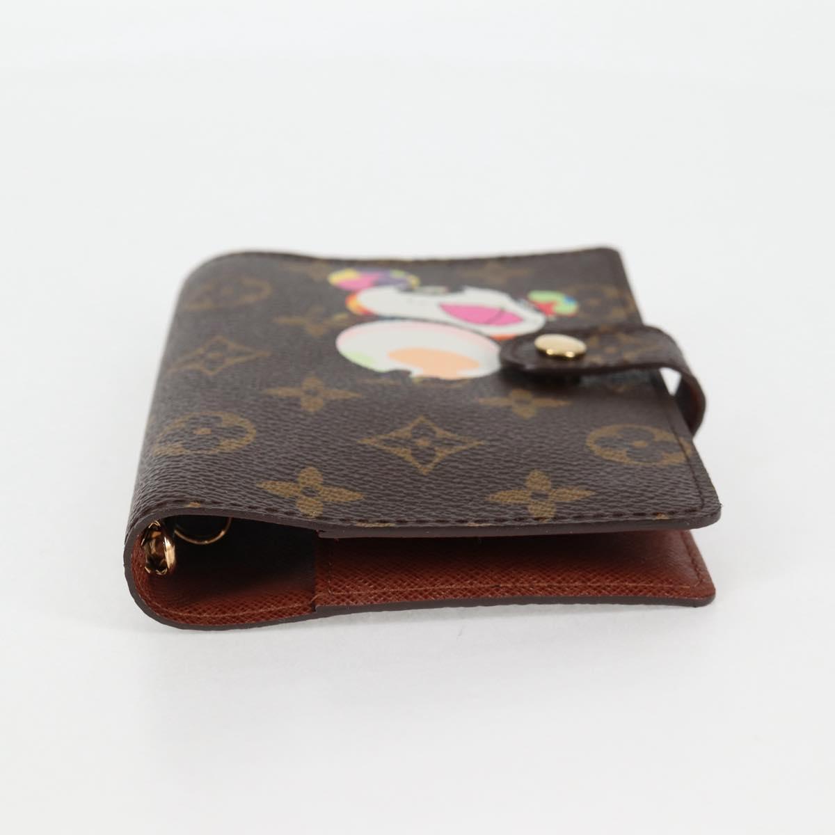 LOUIS VUITTON Monogram Panda Agenda PM Day Planner Cover R20011 LV Auth 123452SAV