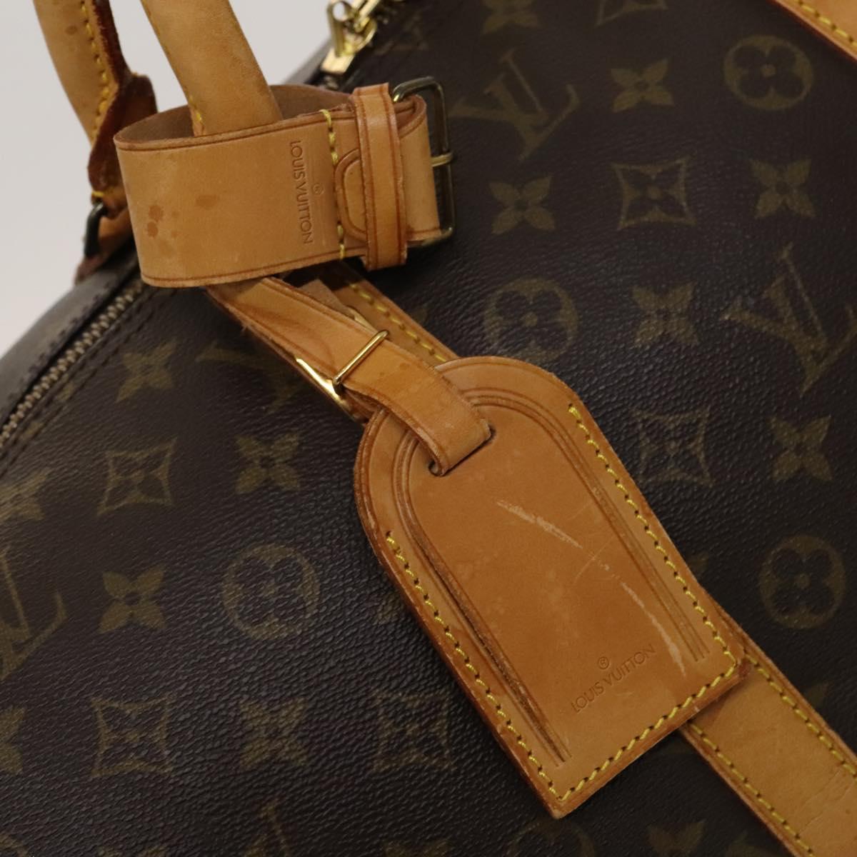 LOUIS VUITTON Monogram Keepall 55 Boston Bag M41424 LV Auth 123478