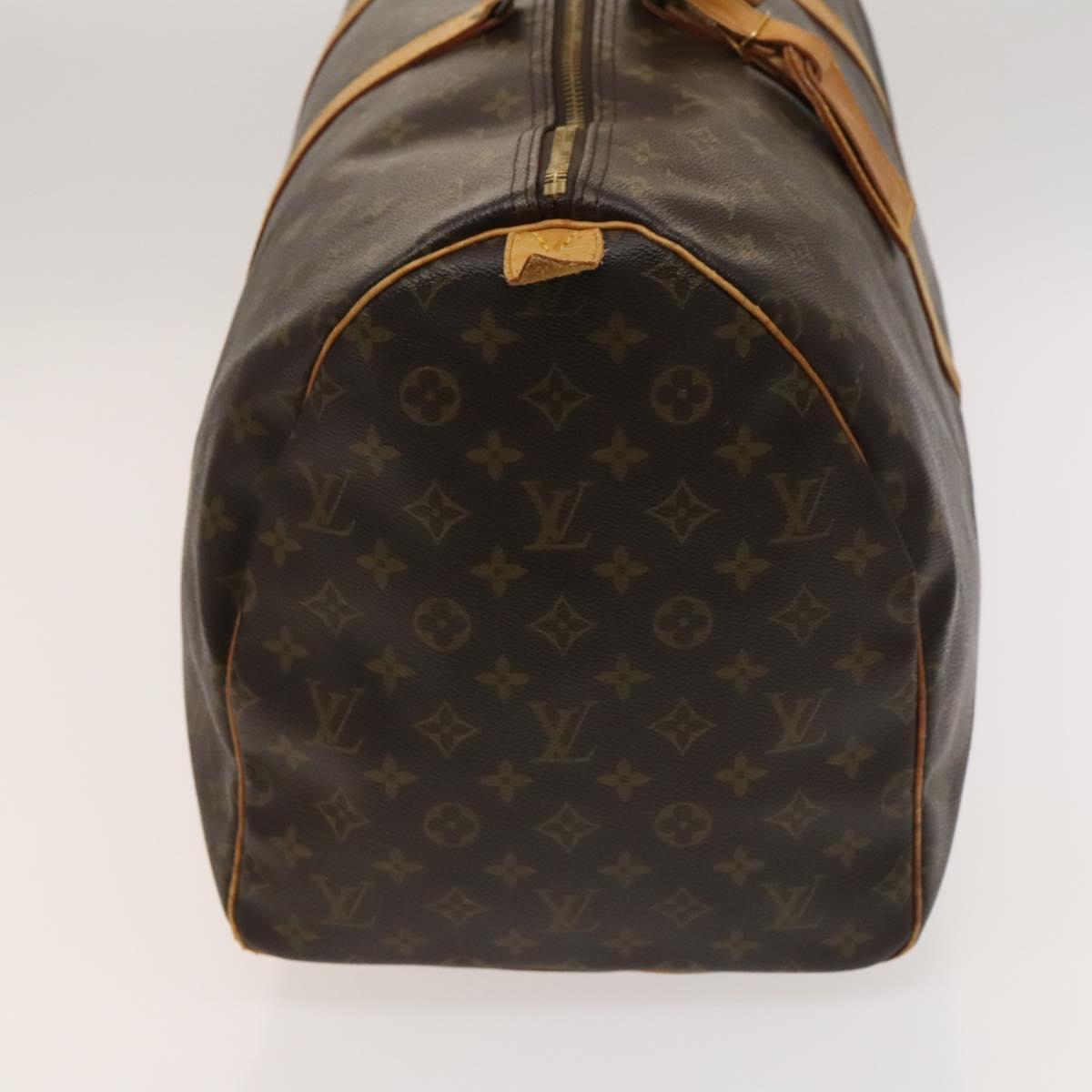 LOUIS VUITTON Monogram Keepall 55 Boston Bag M41424 LV Auth 123478