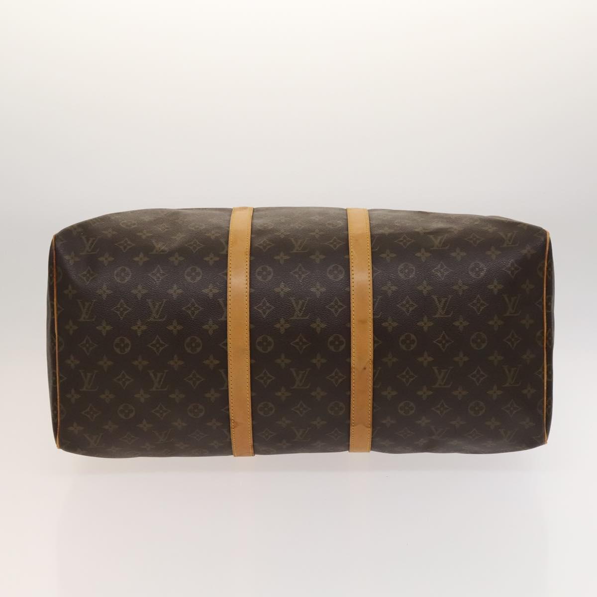 LOUIS VUITTON Monogram Keepall 55 Boston Bag M41424 LV Auth 123478