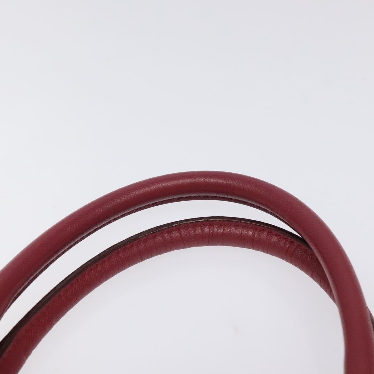 BURBERRY Nova Check Hand Bag Canvas Beige Auth 123491