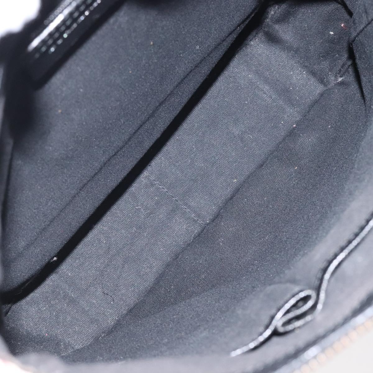 BURBERRY Nova Check Shoulder Bag Canvas Beige Silver Auth 123493