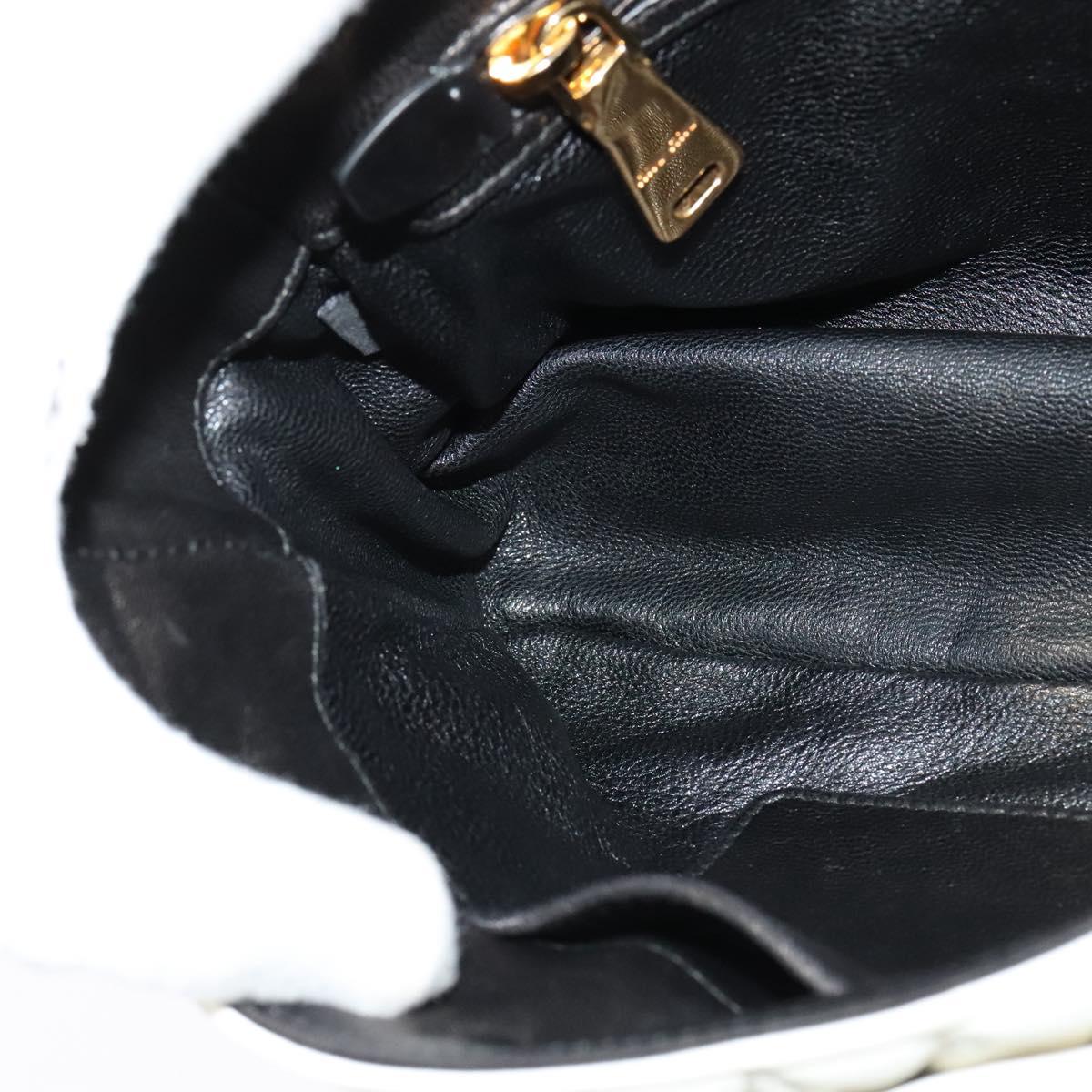 Miu Miu Matelasse Shoulder Bag Leather Yellow Gold Auth 123510