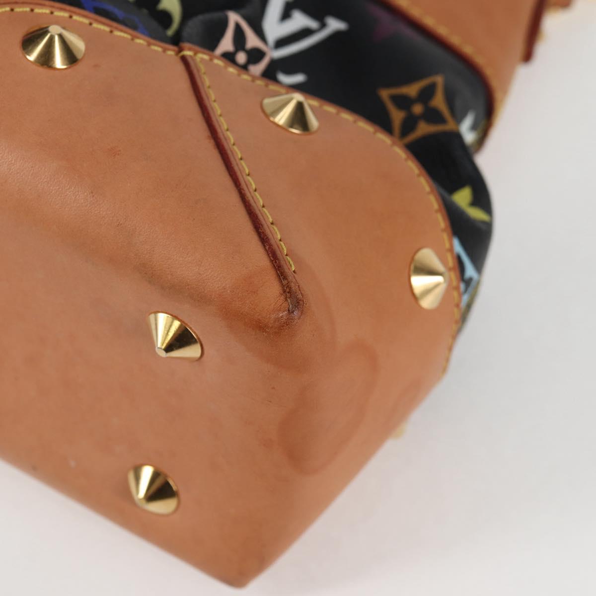 LOUIS VUITTON Monogram Multicolor Judy MM Bag 2Way Black M40256 LV Auth 123526V