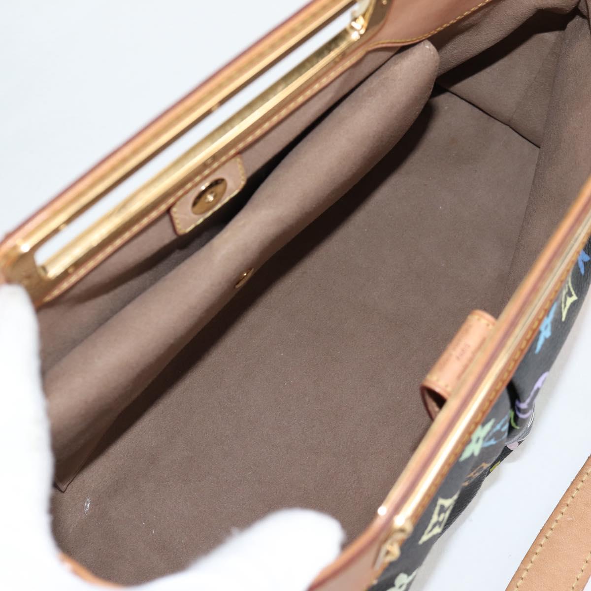 LOUIS VUITTON Monogram Multicolor Judy MM Bag 2Way Black M40256 LV Auth 123526V