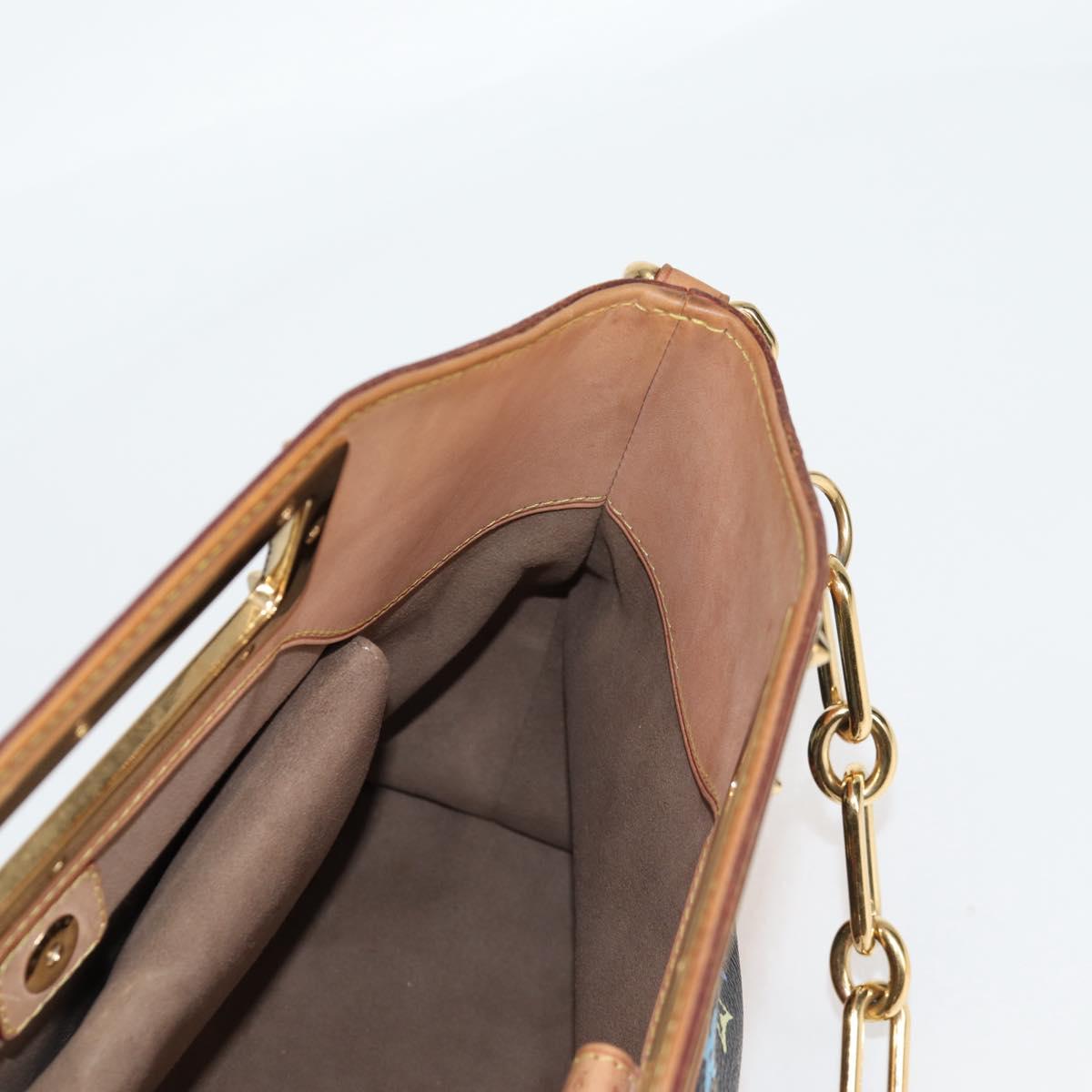 LOUIS VUITTON Monogram Multicolor Judy MM Bag 2Way Black M40256 LV Auth 123526V