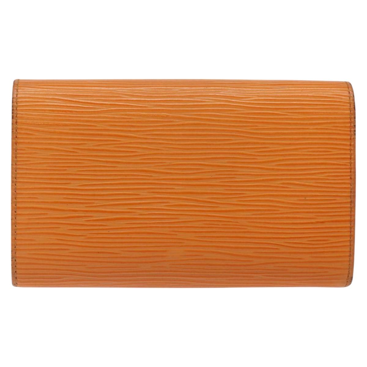 LOUIS VUITTON Epi Porte Monnaie Billets Tresor Mandarin M6350H LV Auth 123533