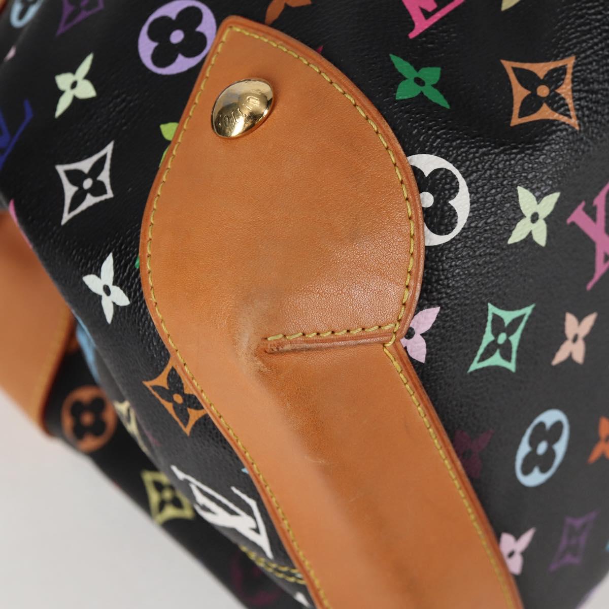 LOUIS VUITTON Monogram Multicolor Ursula Tote Bag Black M40124 LV Auth 123617SAV