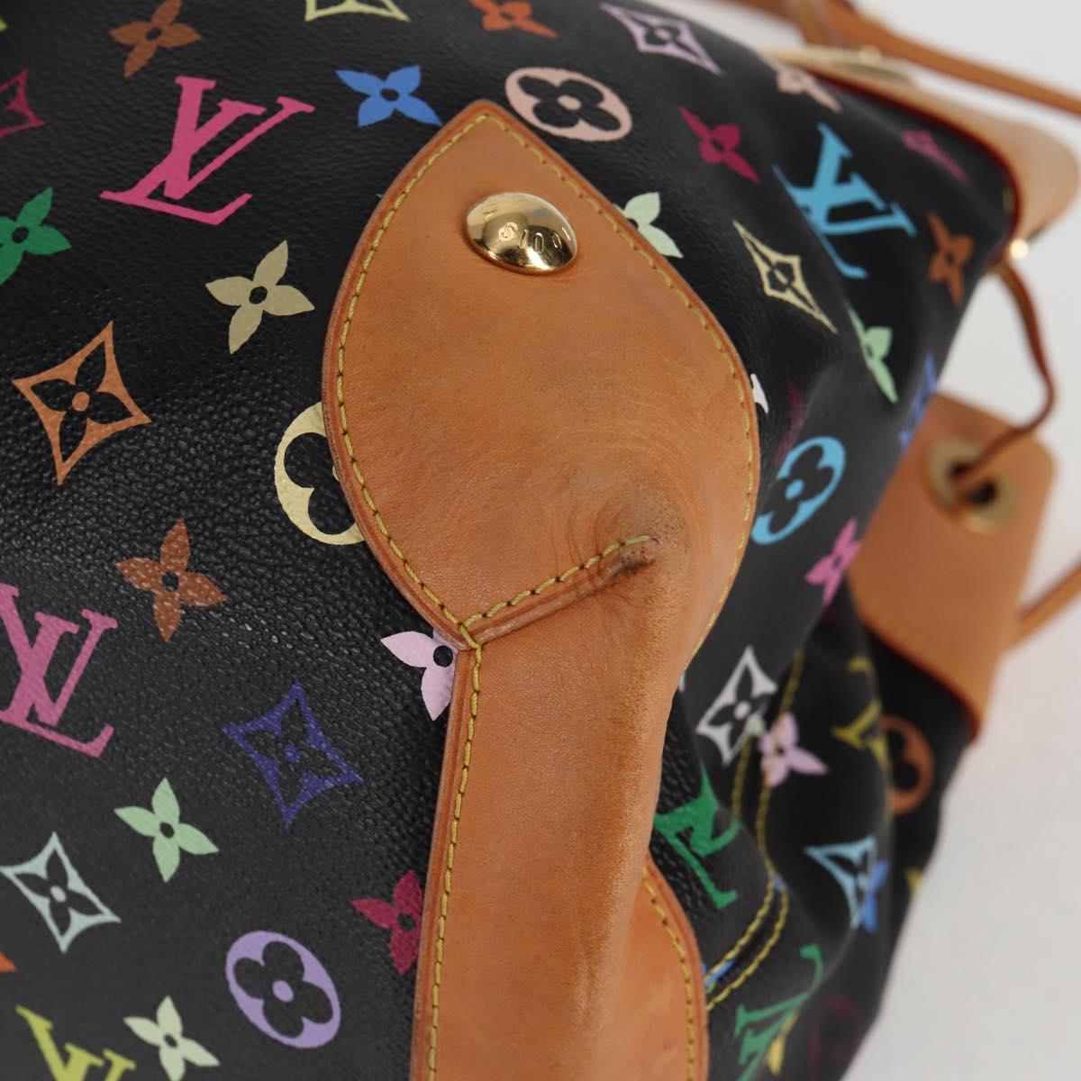 LOUIS VUITTON Monogram Multicolor Ursula Tote Bag Black M40124 LV Auth 123617SAV