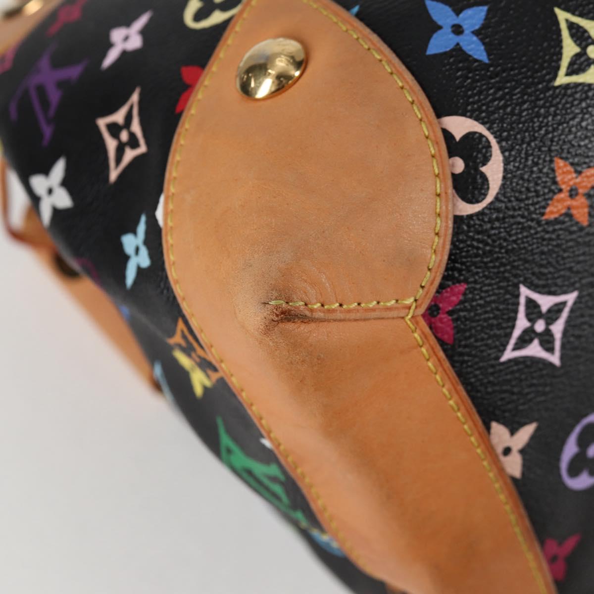 LOUIS VUITTON Monogram Multicolor Ursula Tote Bag Black M40124 LV Auth 123617SAV