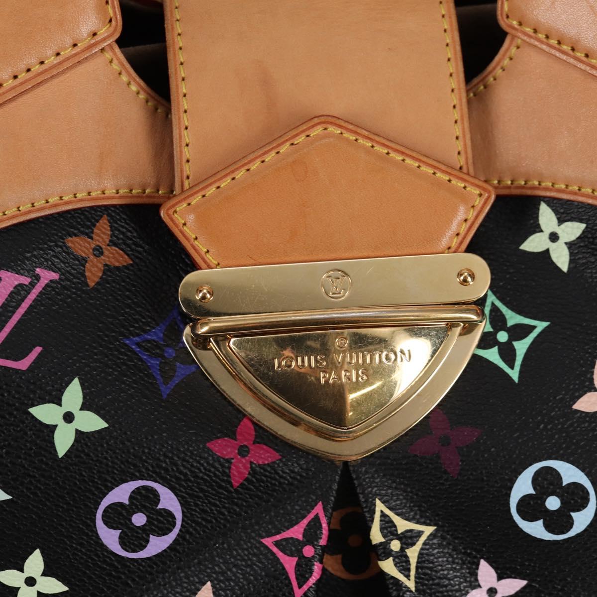 LOUIS VUITTON Monogram Multicolor Ursula Tote Bag Black M40124 LV Auth 123617SAV